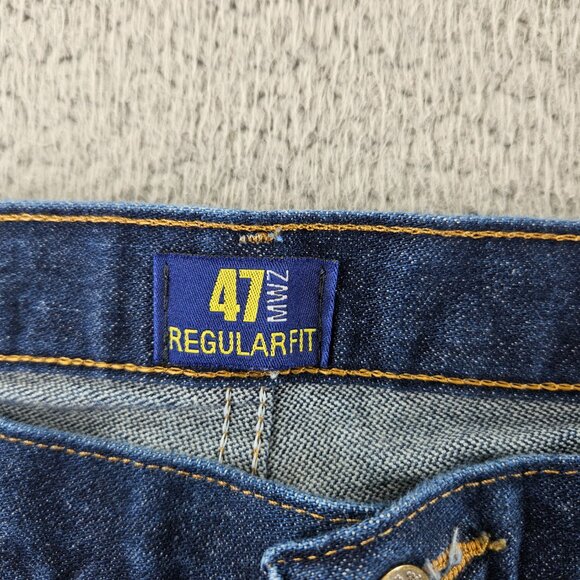 Wrangler Jeans Mens 38x32 Blue Regular Fit 47MWZPW Western Cowboy Cut Work Pants - Picture 5 of 15